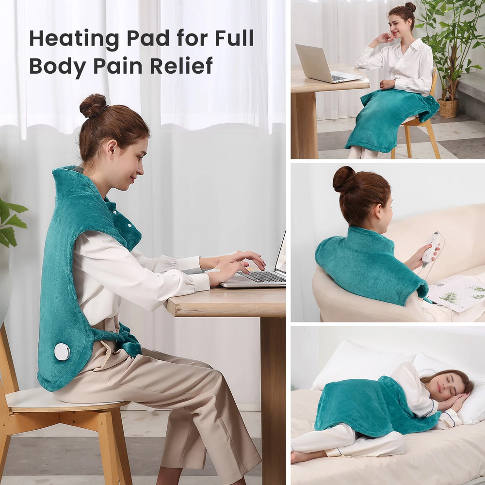 FULL BACK HEATING PAD 4 Heat Settings & Auto Shut-Off