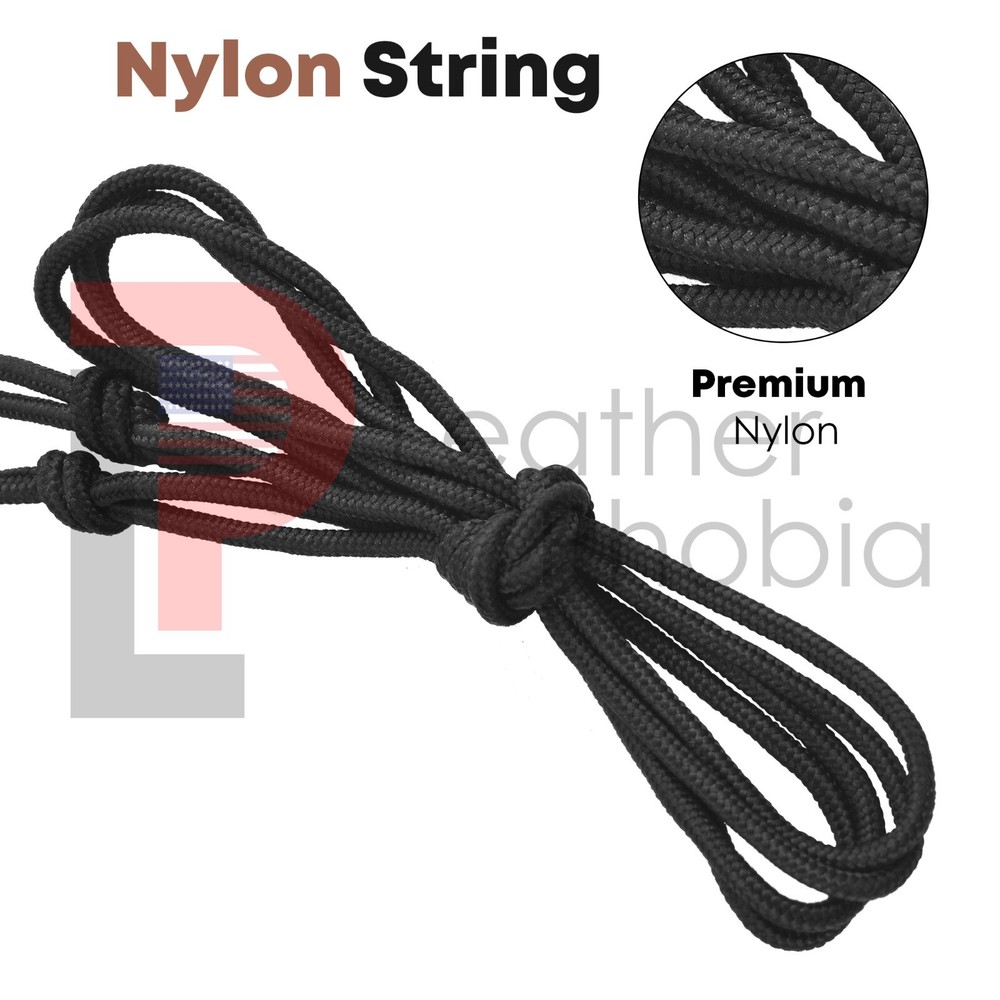 Leather Bow Stringer Brown Archery Bowstring Recurve Longbow Replace Rope Tool