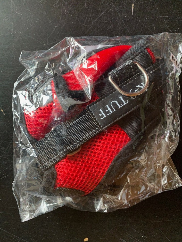 Dog Harness With Handle Medium, No Pull Reflective Adjustable , Red