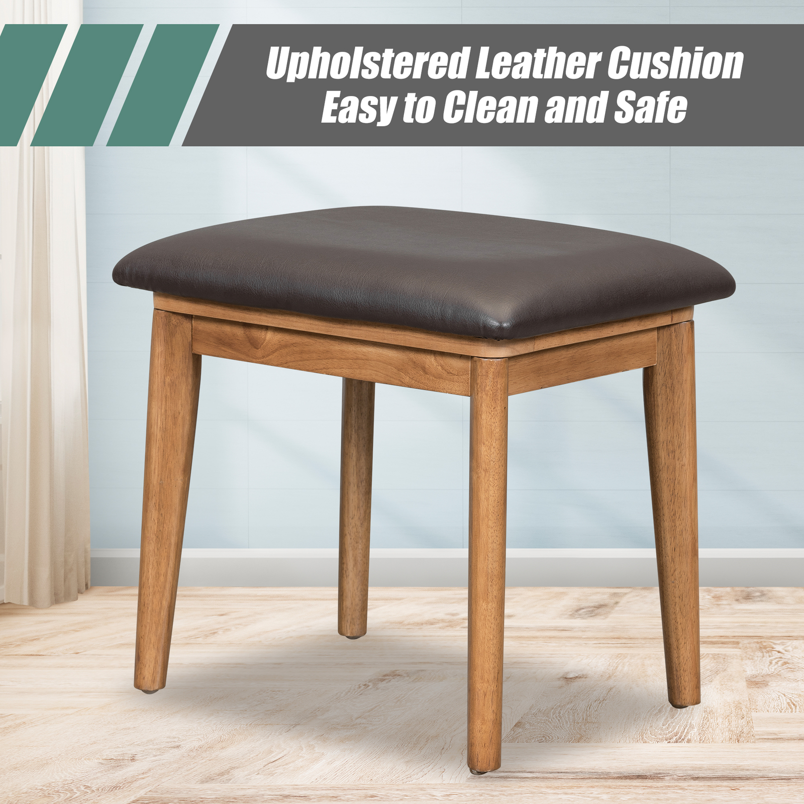 Vanity Table with Flip Top Mirror Makeup Dressing Table Writing Desk with Drawer