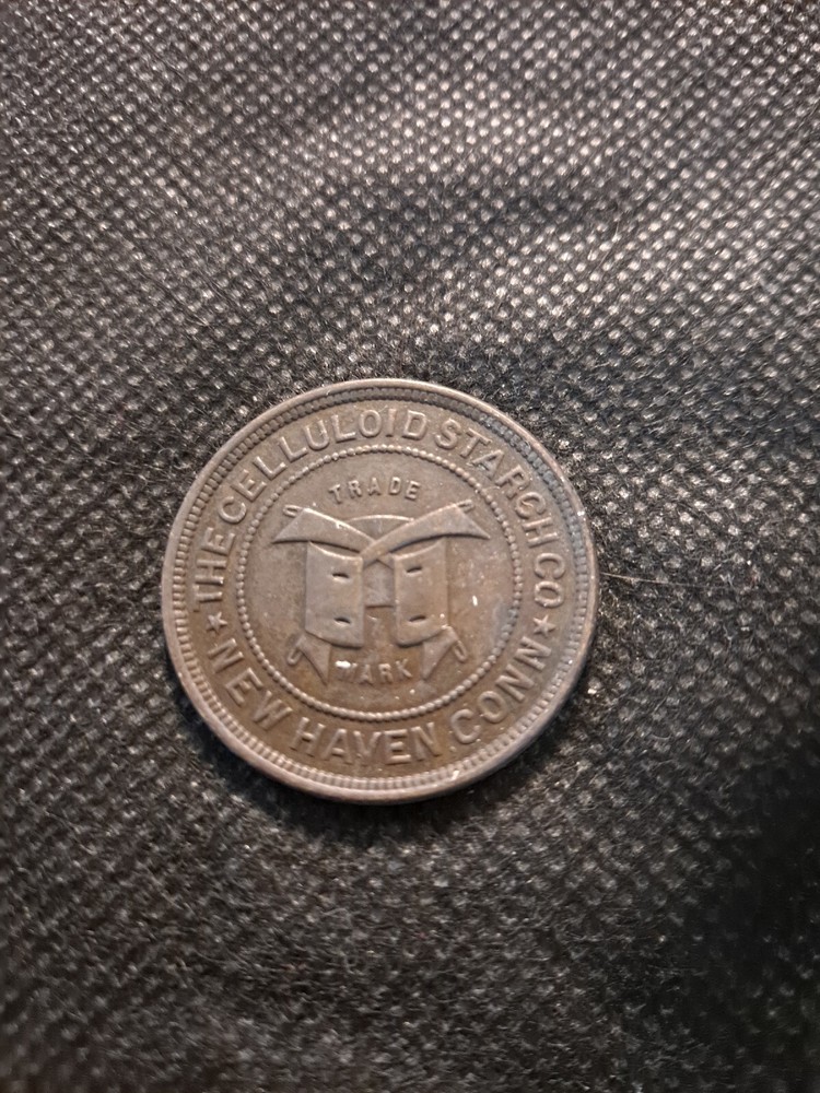 THE CELLOLOID STARCH CO NEW HAVEN, CONN TOKEN! e8465NCX