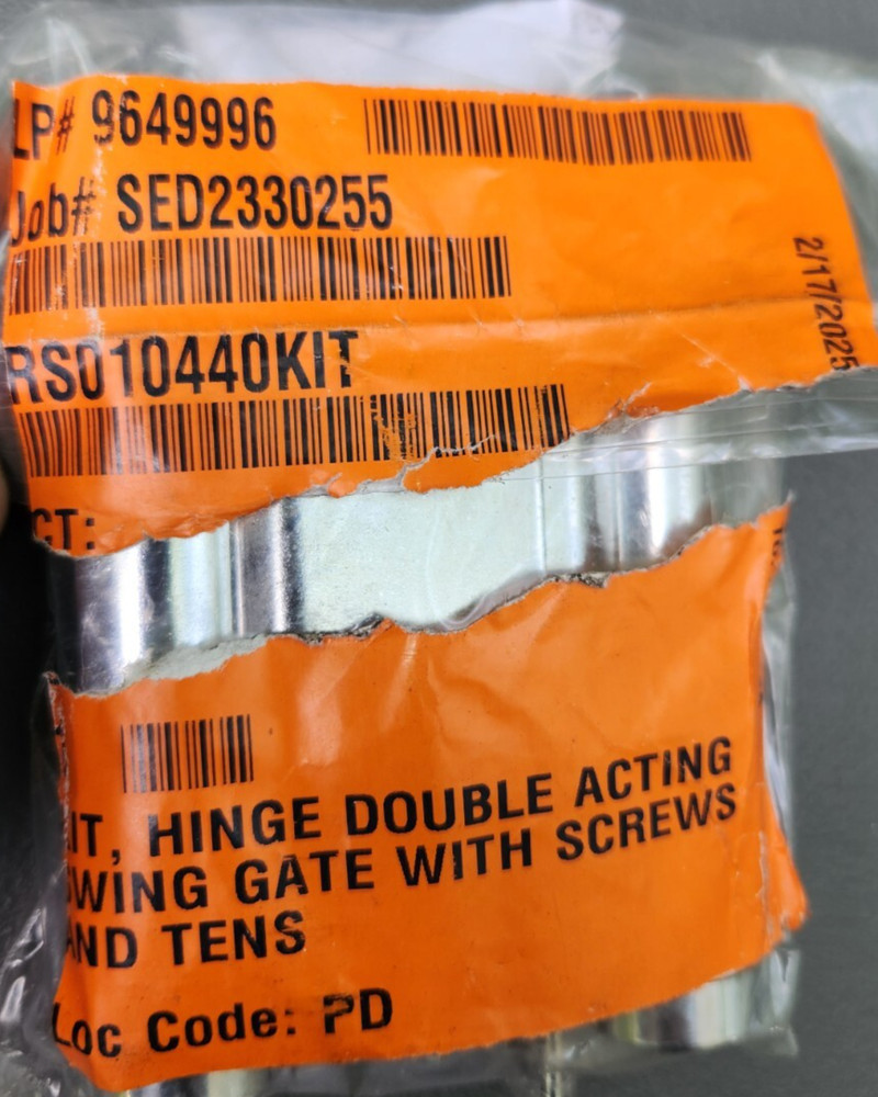 Duke RS010440 KIT HINGE,DOUBLE ACTING SWING GATE READ DESCRIPTION