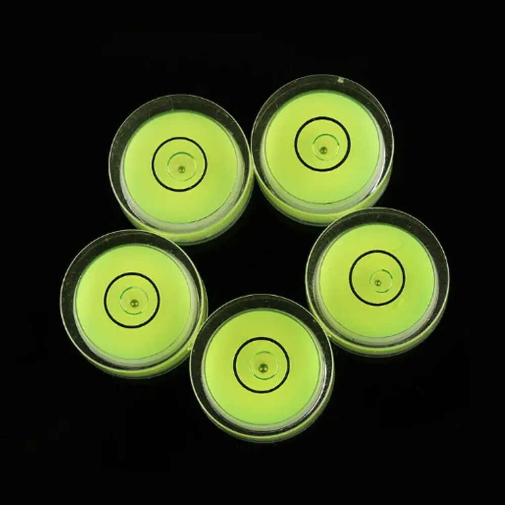 10PC Precision Circular Mini Spirit Level Set Meter Bubble Horizontal Ruler Tool
