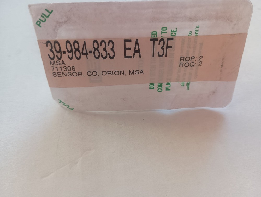 Multi-Gas Sensor MSA 711306 Replacement Portable Hydrogen Sulfide Orion