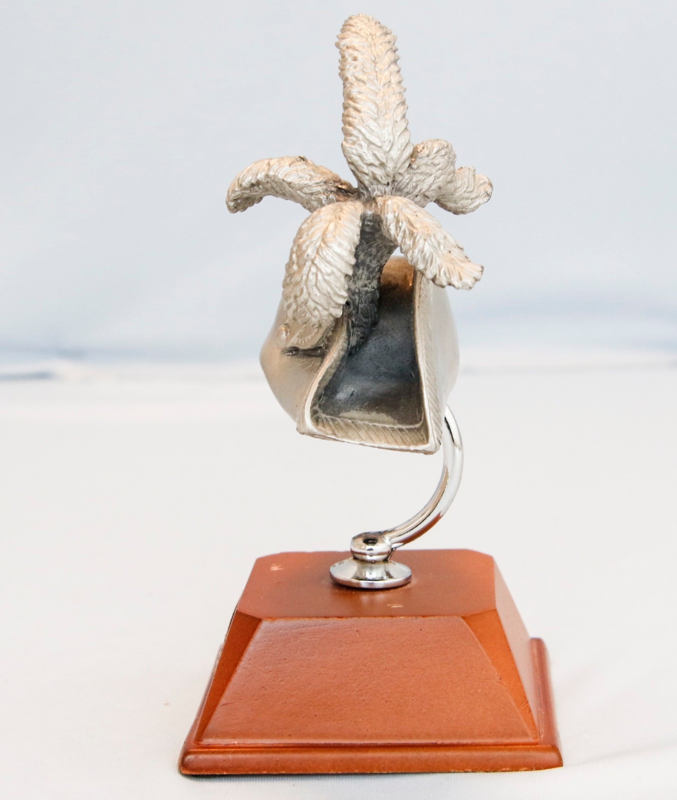 Vintage Miniature Metal France French Military Bicorne Hat w Plume Louis XV