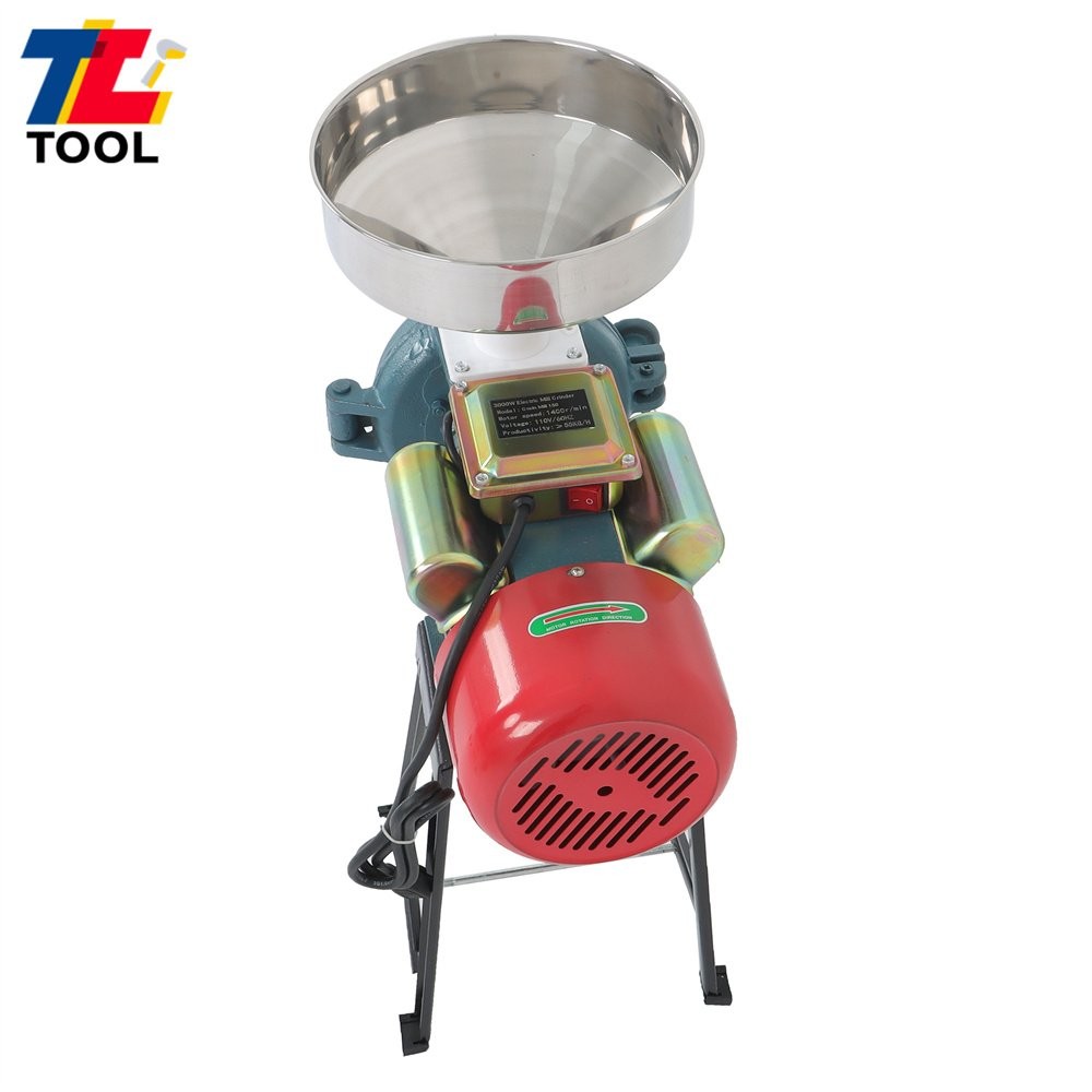 Grinder Grain Mill Corn Wheat Feed Flour Cereal Grain Mills 3000W Electric