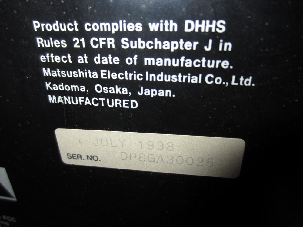 Technics SL-PD688 5 Disc CD Changer Carousel No Remote Tested Working