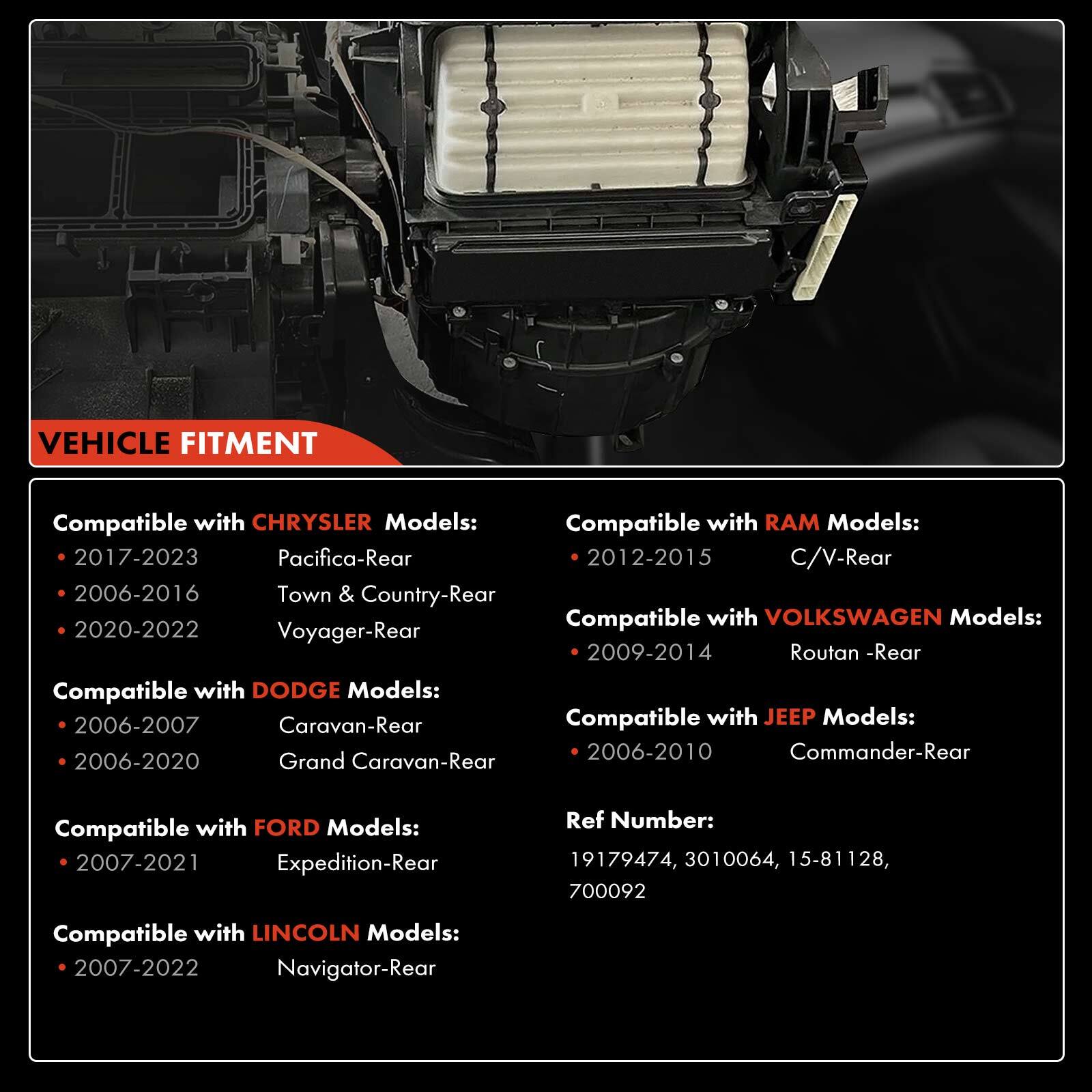 A/C Heater Blower Motor for Chevy Blazer Astro S10 Pickup GMC Sonoma Jimmy