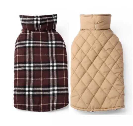 Large-Dog Waterproof/ Windproof Reversible Jacket.  