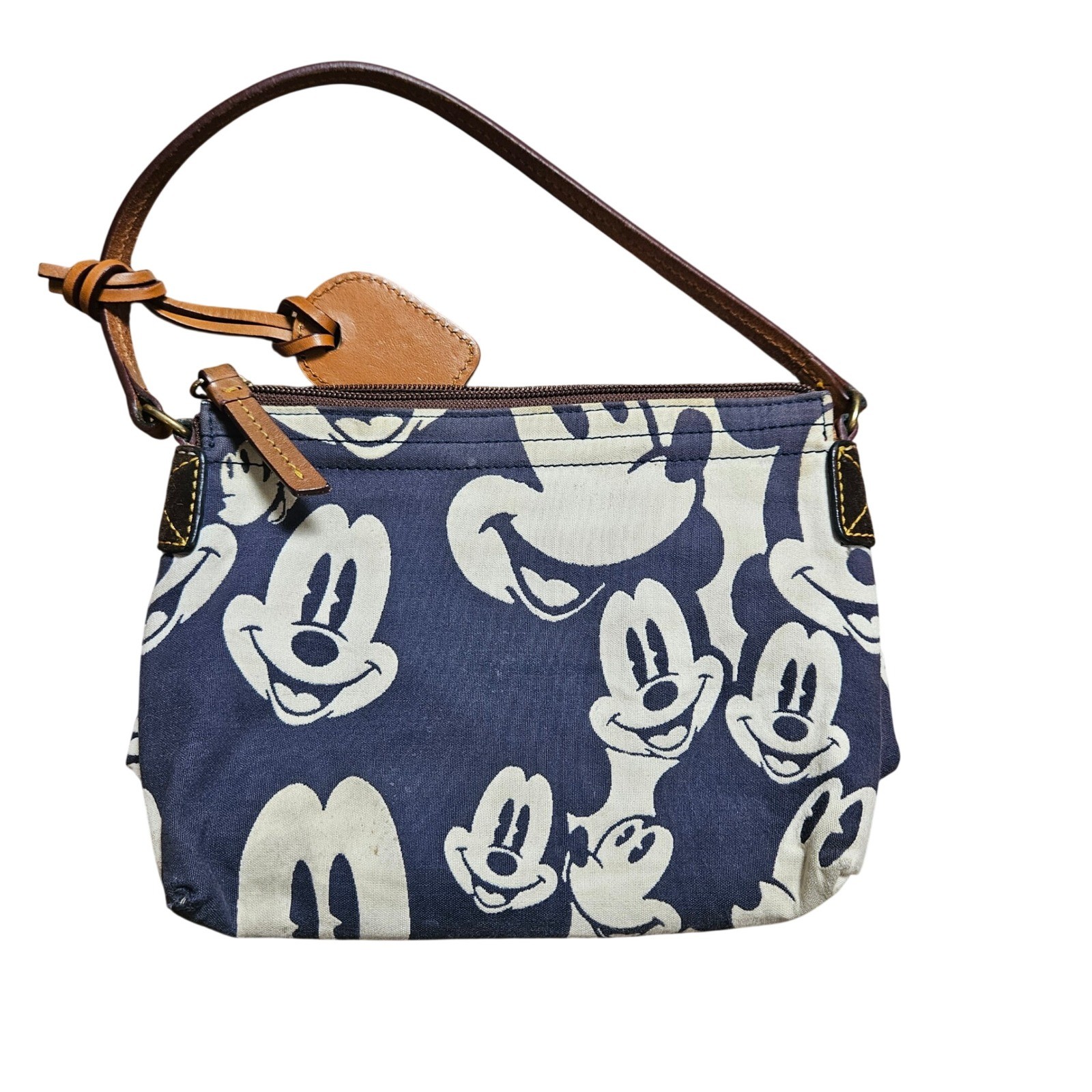 Dooney & Bourke Disney Mickey Mouse Canvas Pochette Shoulder Bag Handbag 2009