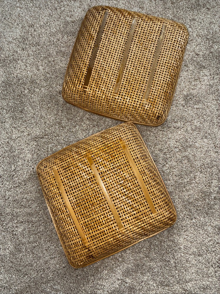 Woven Baskets Wall Decor, 10”x10”