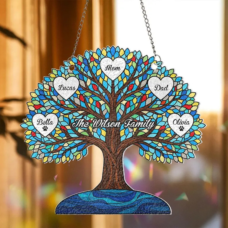 Personalized Family Tree Suncatcher Acrylic