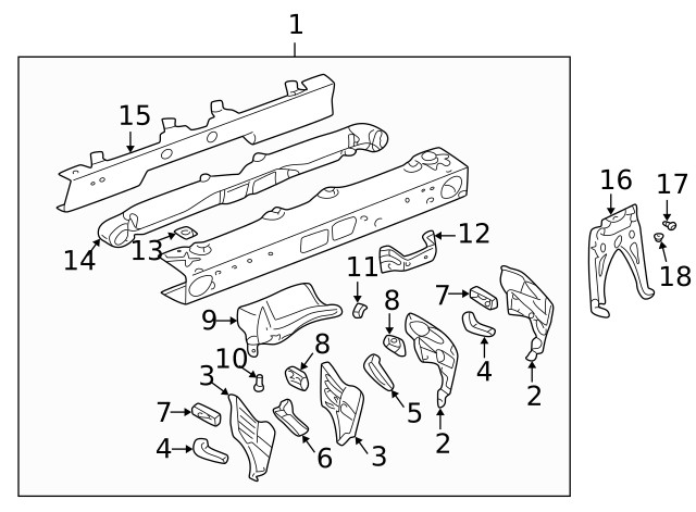 Genuine GM Support Bracket Bolt 11514634