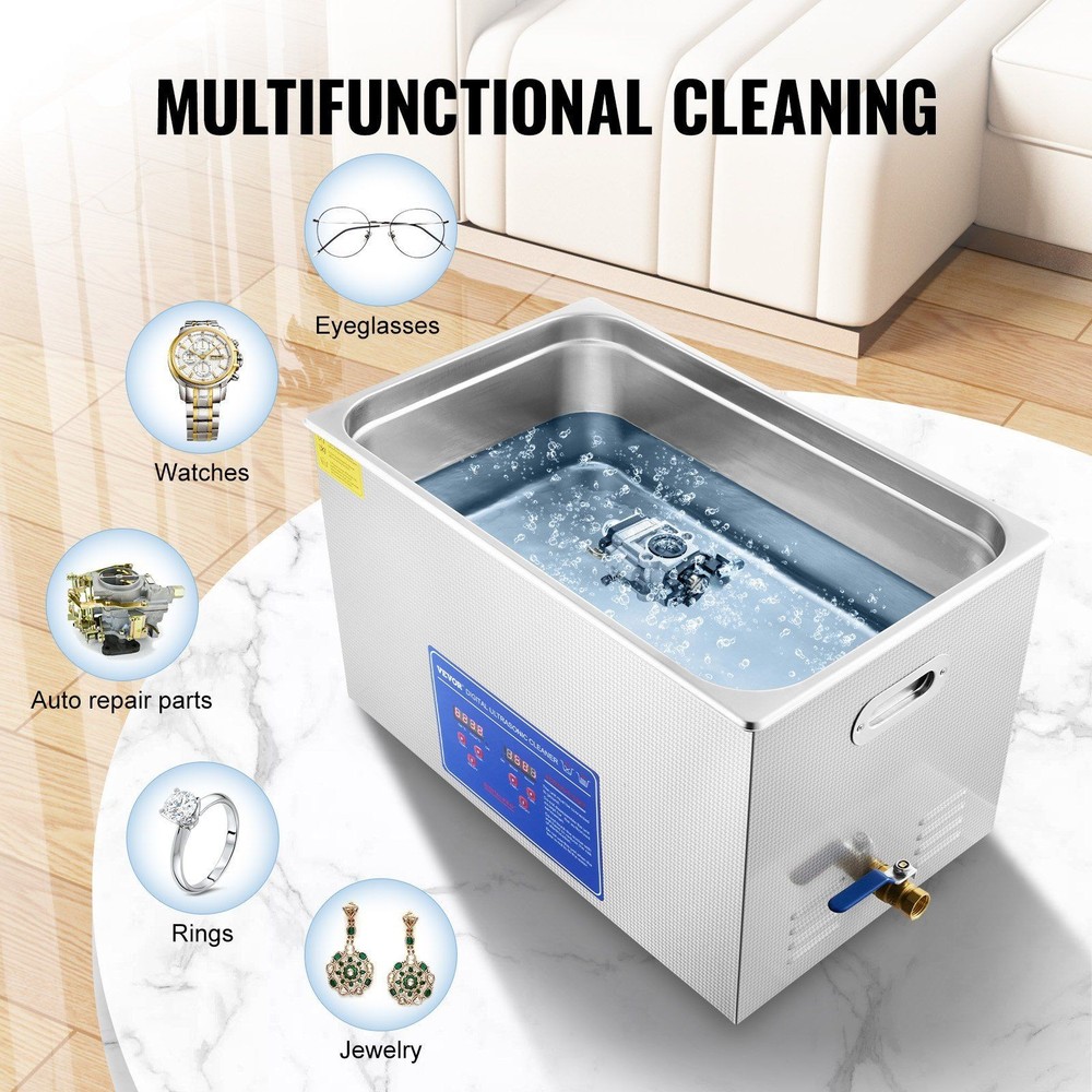 30L Capacity Sonicator 40kHz Digital Heater Timer
