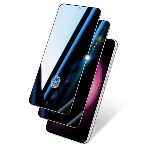 Privacy Screen Protector 2-Pack for Samsung S23 Plus/S23+ | Case Friendly &