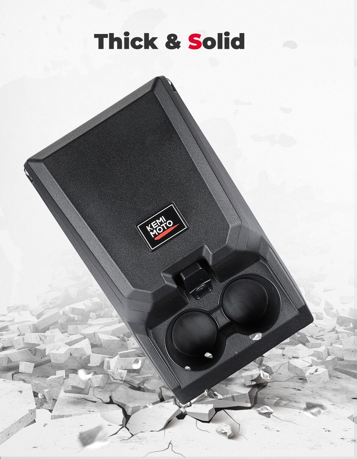 Bench Seat Center Console Armrest Box For Polaris Ranger XP 1000/ Crew 2017-2025