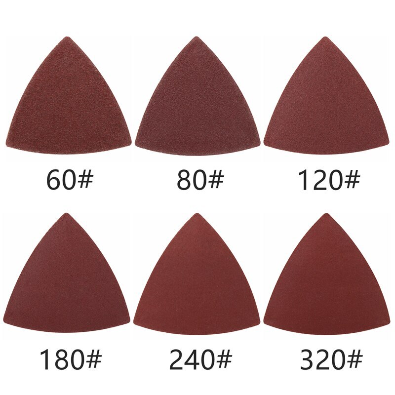 Oscillating Power Multi Tool 18 pcs Sanding Paper with Triangular Sanding Pad