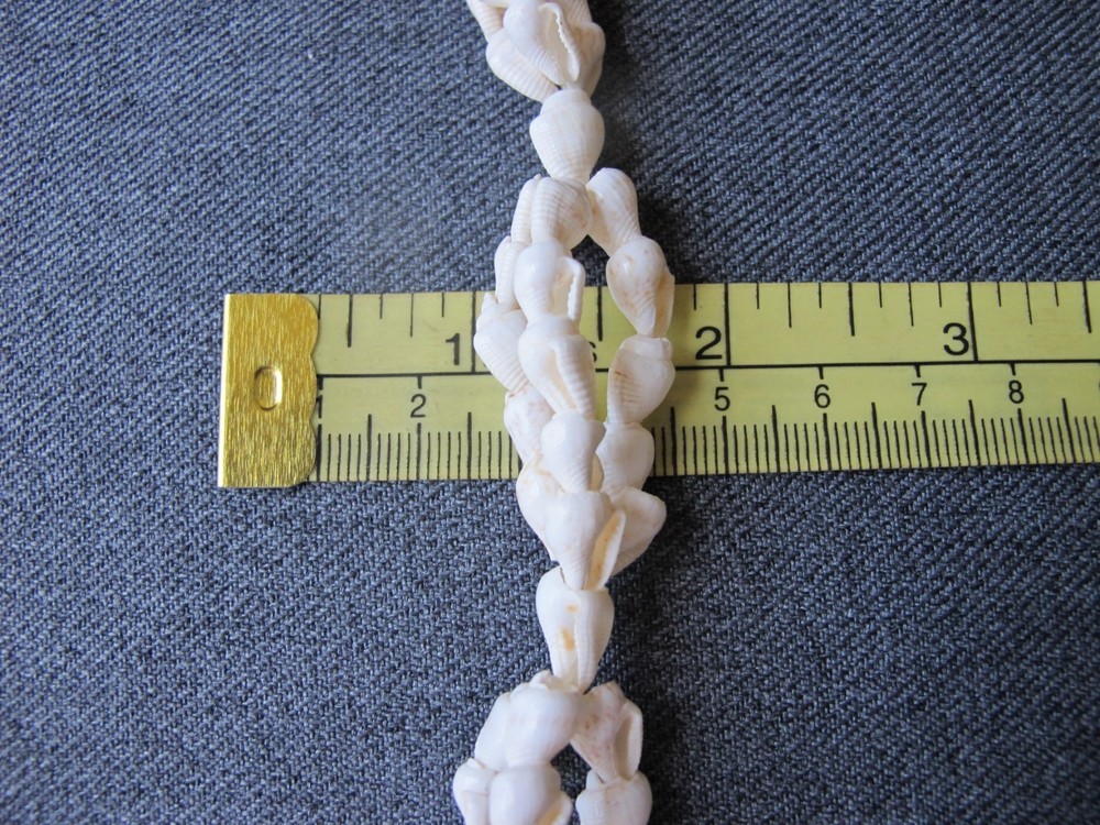 Vintage nice design real small shells long lariat necklace