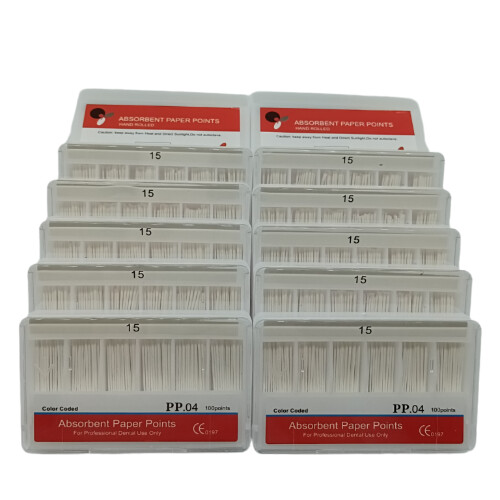 10 Dental Absorbent Paper Points Gutta Percha Points Eododontic 15-40# EODO Root