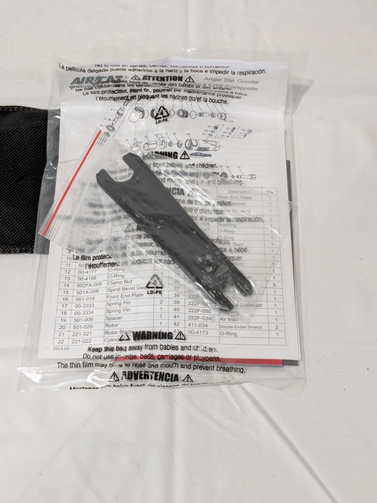 AIRCAT Air Die Grinder: 1/4" Collet, 1/4" Inlet, 20000 RPM 6255