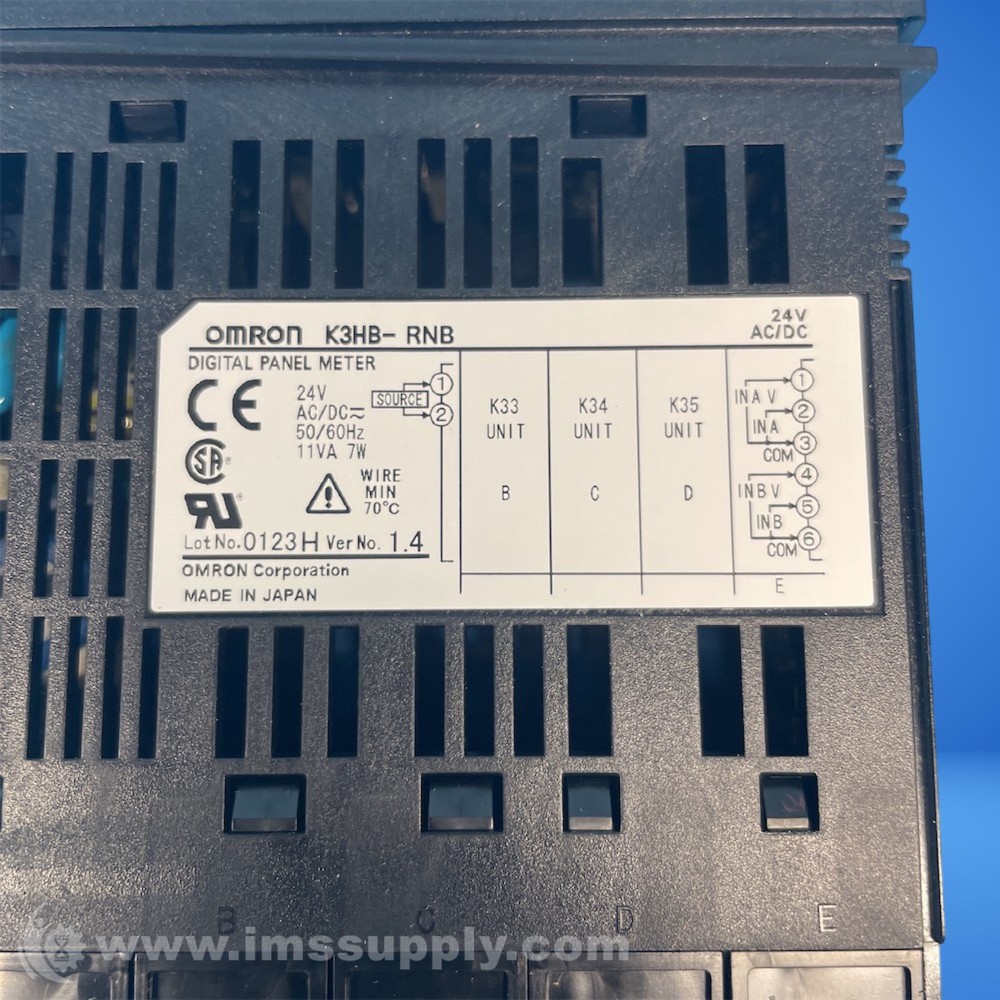 Omron K3HB-RNB Digital Panel Meter FNOB
