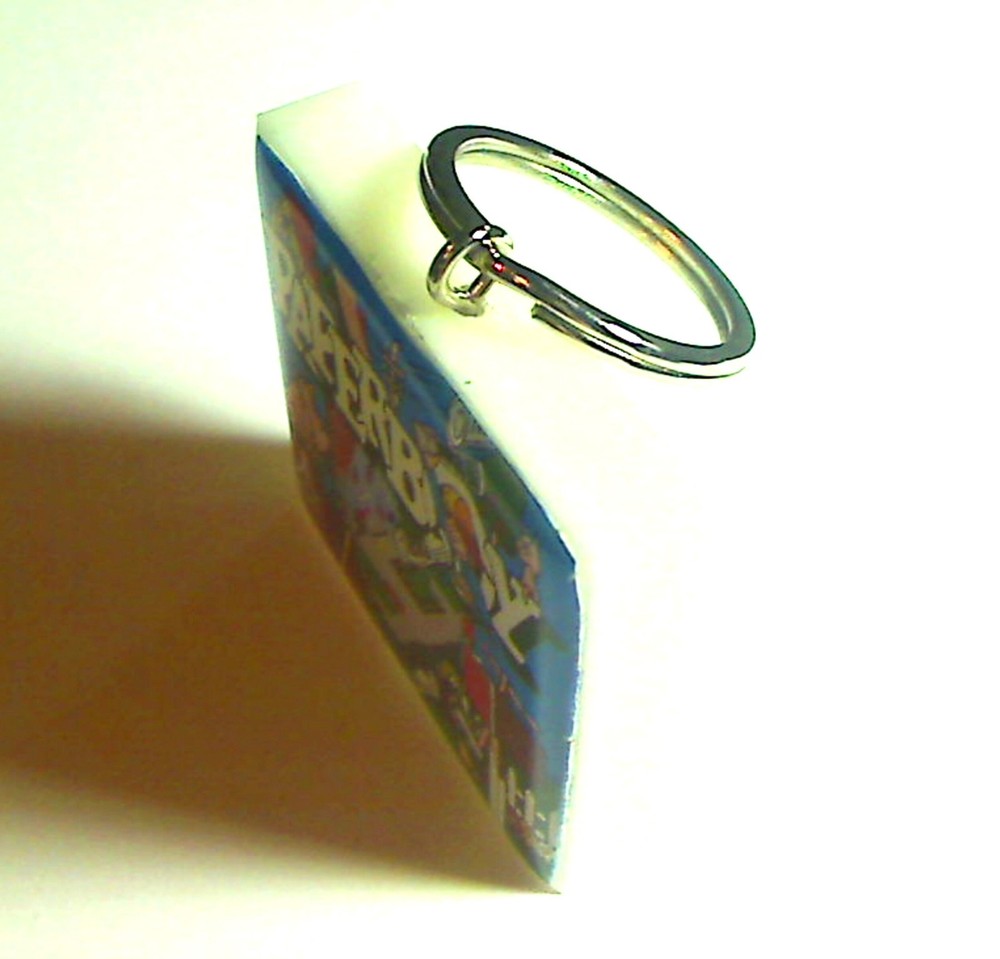 Paperboy Arcade Coin Door accessory Keychain