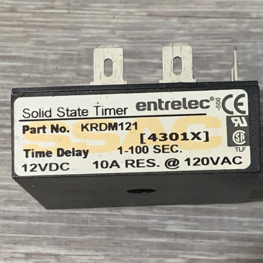 Entrelec Ssac KRDM121 Solid-State Timer, 12VDC Delay on Make Timer