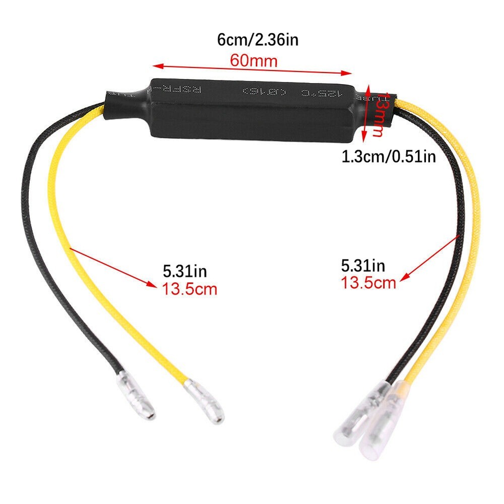 4 Pack Replace Motorcycle Turn Signal Indicator Light LED Load Resistor Decoder