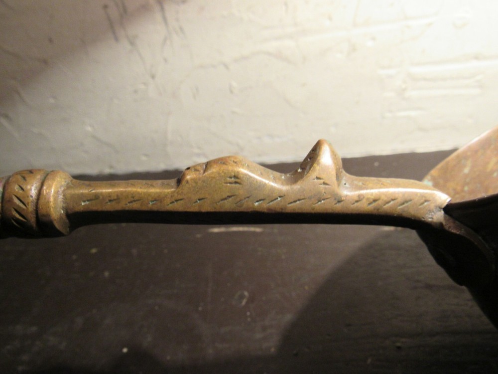 LARGE 18" 45 CM REGAL HAND TOOLED SOLID COPPER LADLE 540 GRAMS