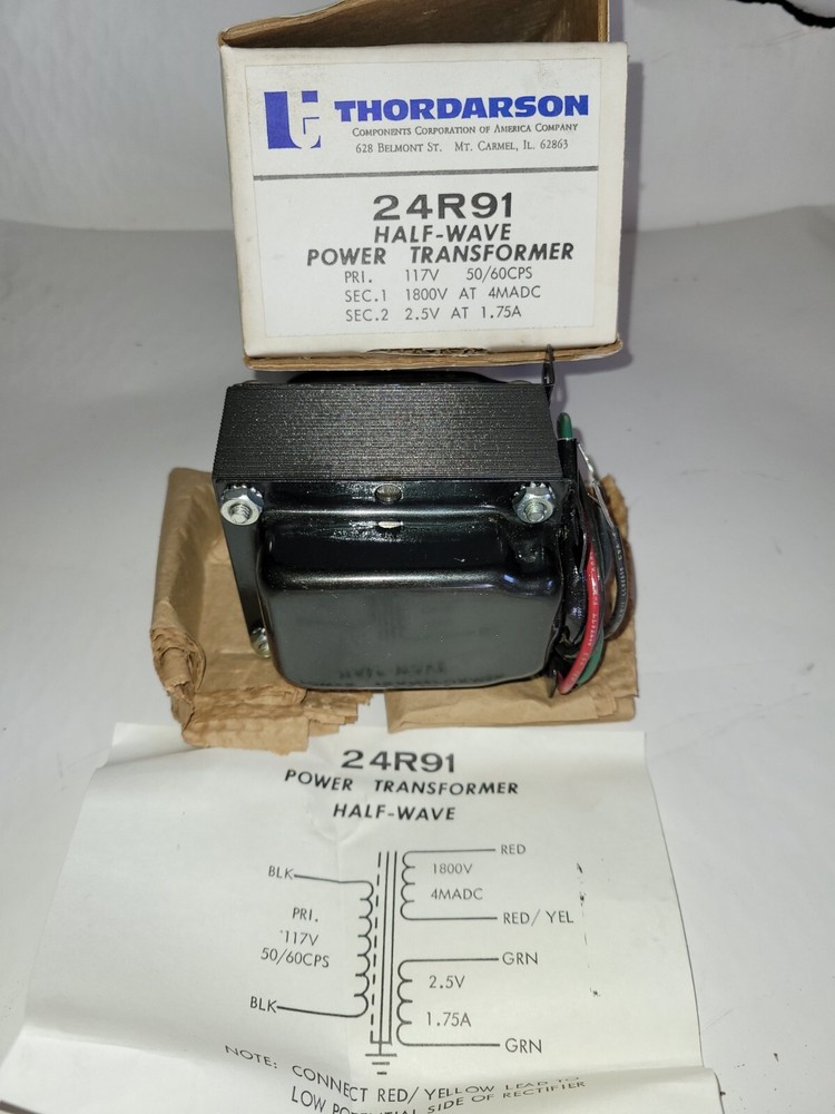 Thordarson 24R91 Half Wave  Power Transformer