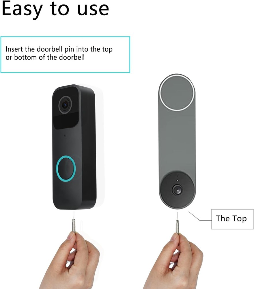 5 Pack Doorbell Key Replacement Compatible with Blink/Google silver