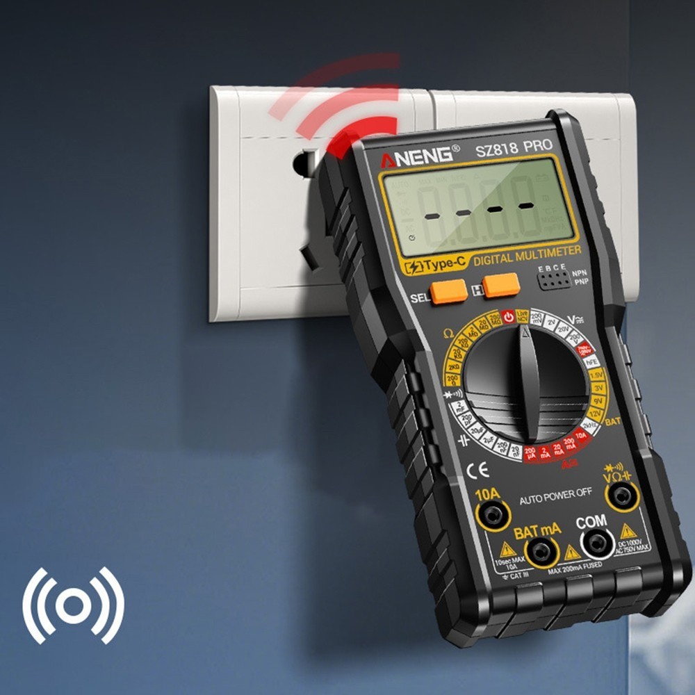 Accurate Digital Multimeter SZ818 PRO for AC DC Voltage and Current Testing Use