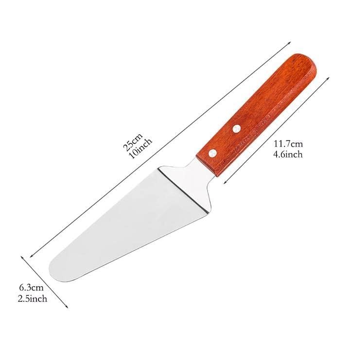 10x Pie Server Cake Holder Transfer Triangular Spade Spatula for Pizza Cake B...