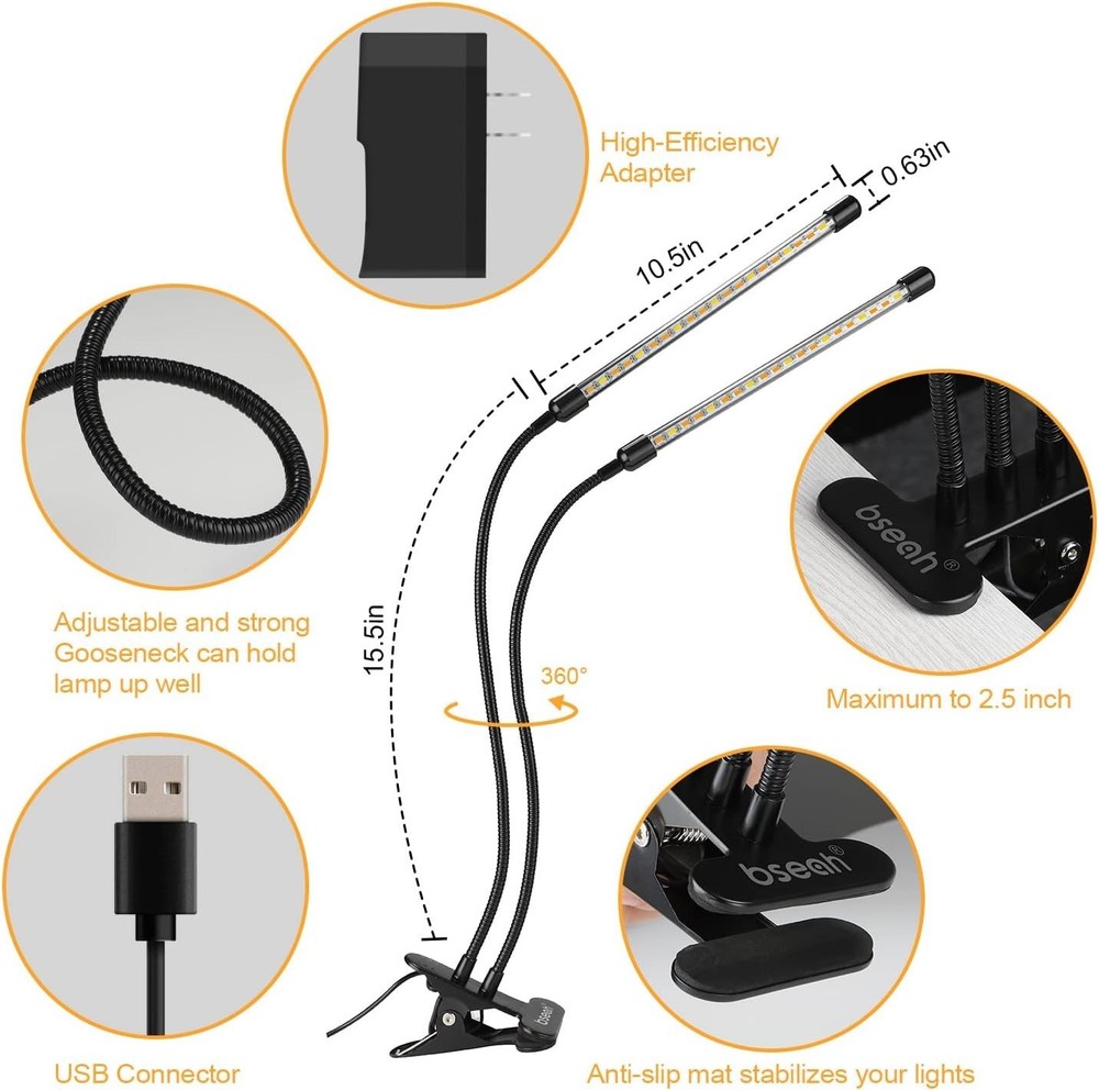 Versatile Indoor Plant Light - Full Spectrum LED with Adjustable Arm & Remote