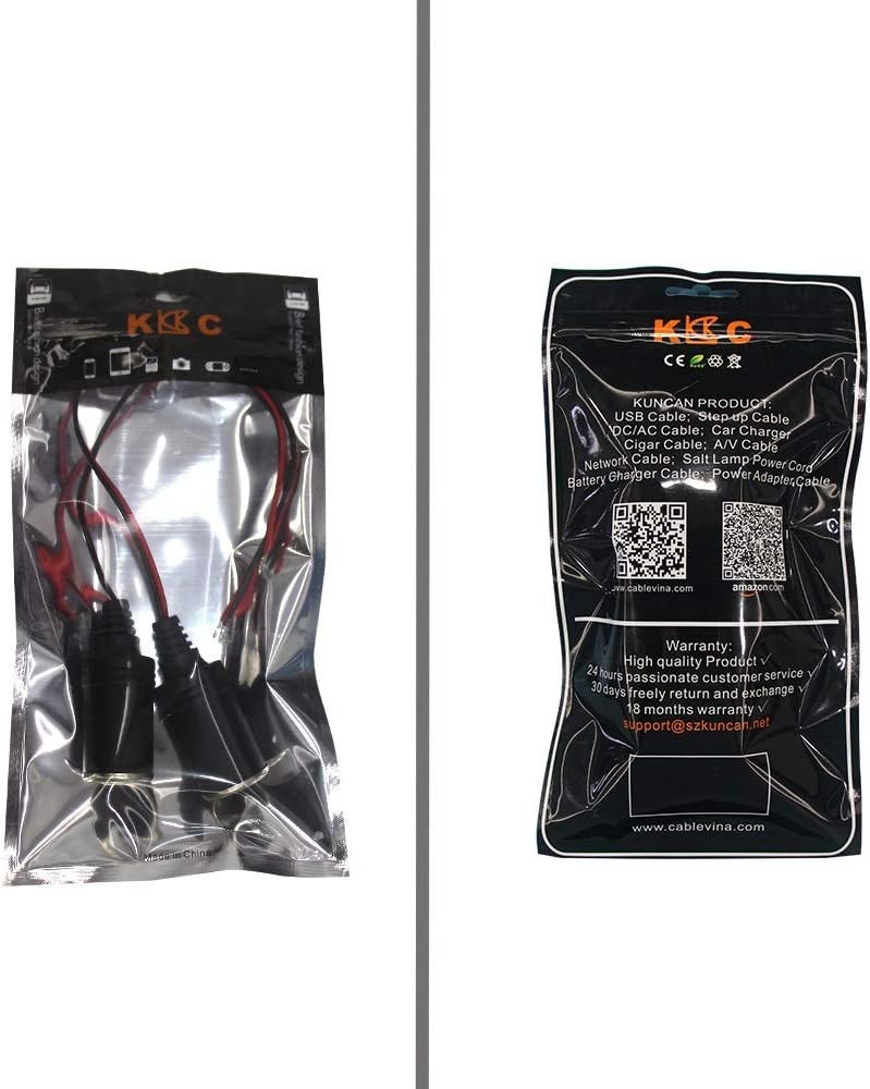 12V 1FT Female Cigarette Lighter Extension Socket Cable - Durable & Easy Install