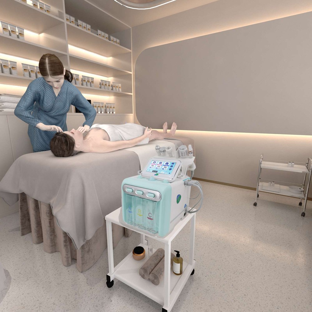 6 in 1 Multi-function Hydrogen and Oxygen Small Bubble Machine AC110V 50-60Hz