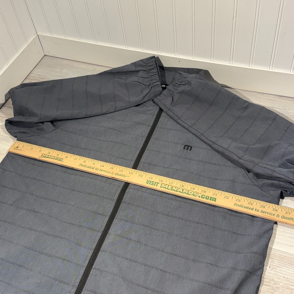 TRAVIS MATHEW Golf Jacket Gray Mesh Lined Full Zip Performance SZ XXL