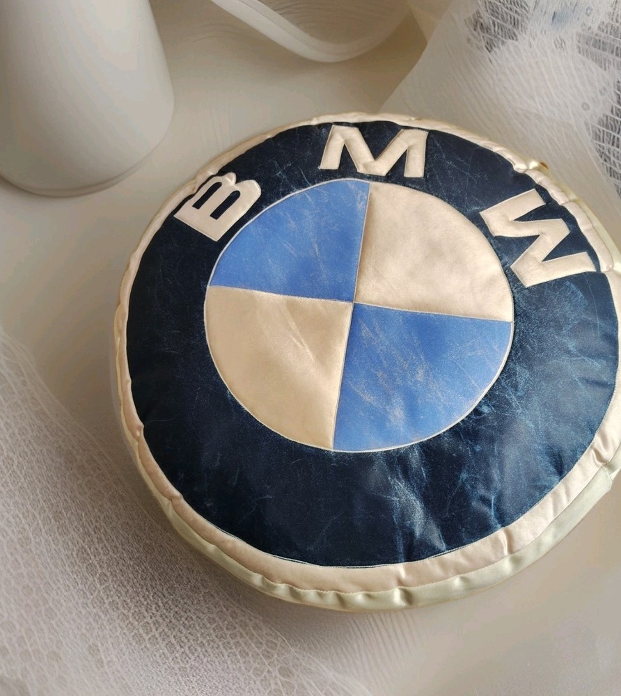 Vintage BMW Throw Pillow 16". 🔵