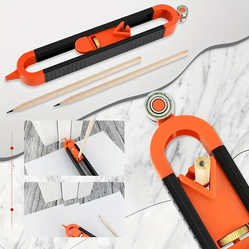 1Pcs Profile Scribing Ruler Contour Gauge Locking Precision Template Copy Tool