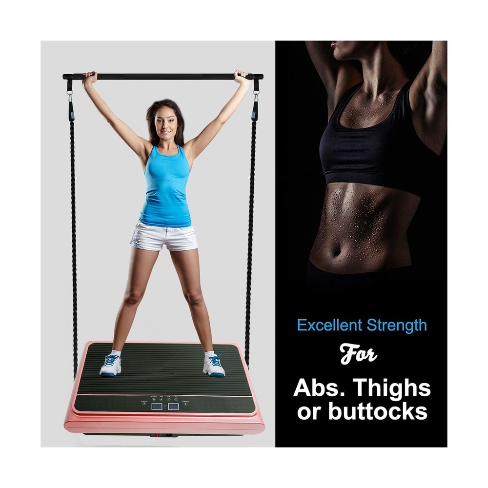 Vibration Plate Exercise Machine Whole Body Vibration Platform Machine with P...