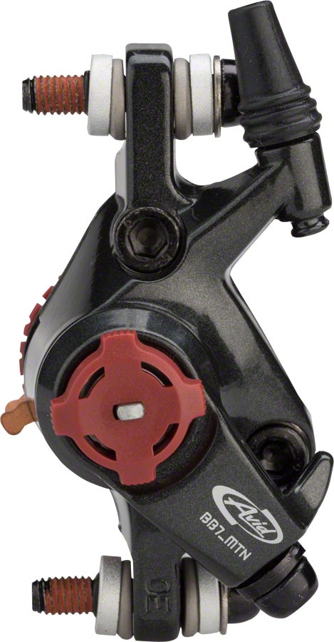 Avid BB7 MTB Cable Disc Brake Bundle Gray Post Mount Calipers, Sintered Pads,