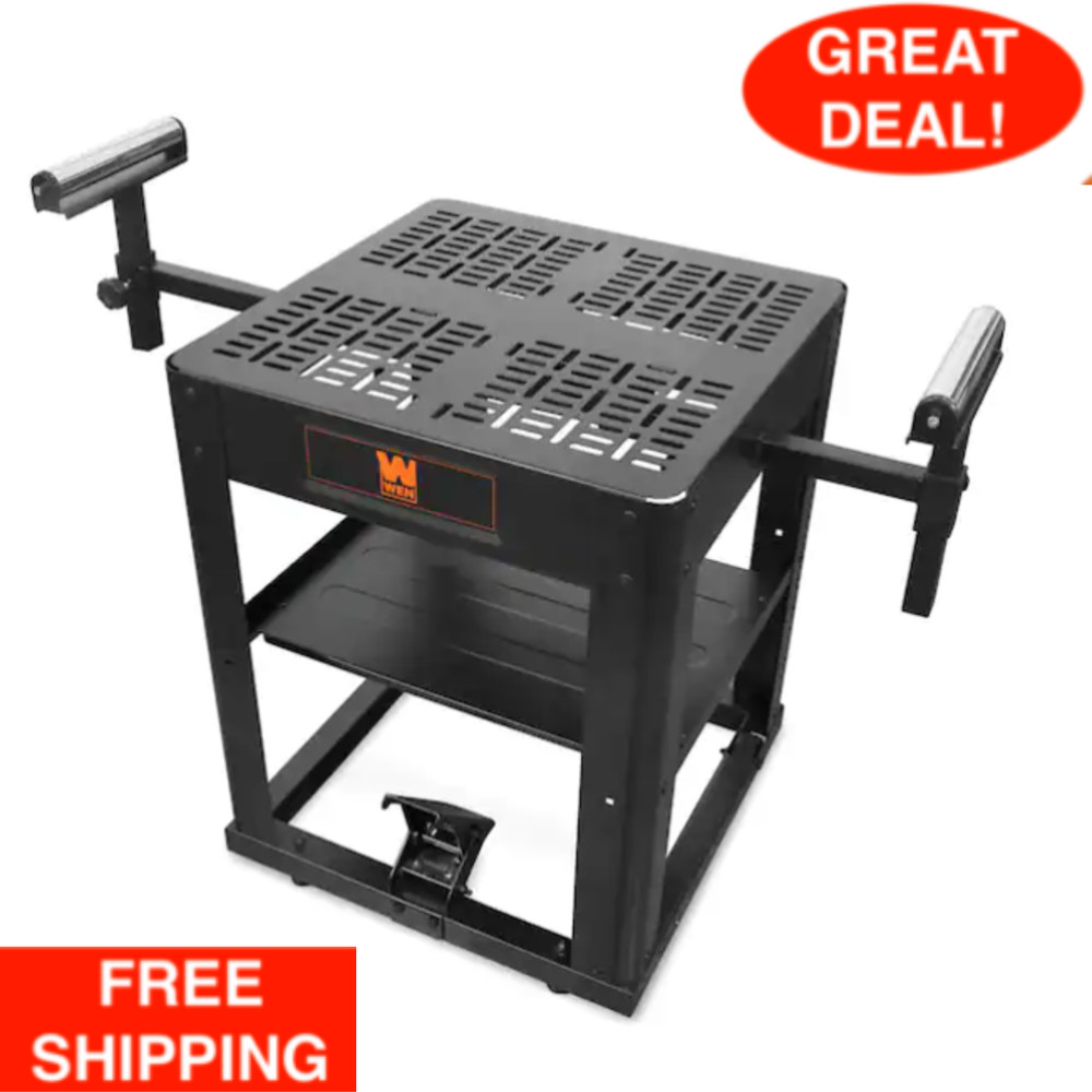 Multi-Purpose Rolling Planer & Miter Saw Tool Stand W/ Extension Rollers