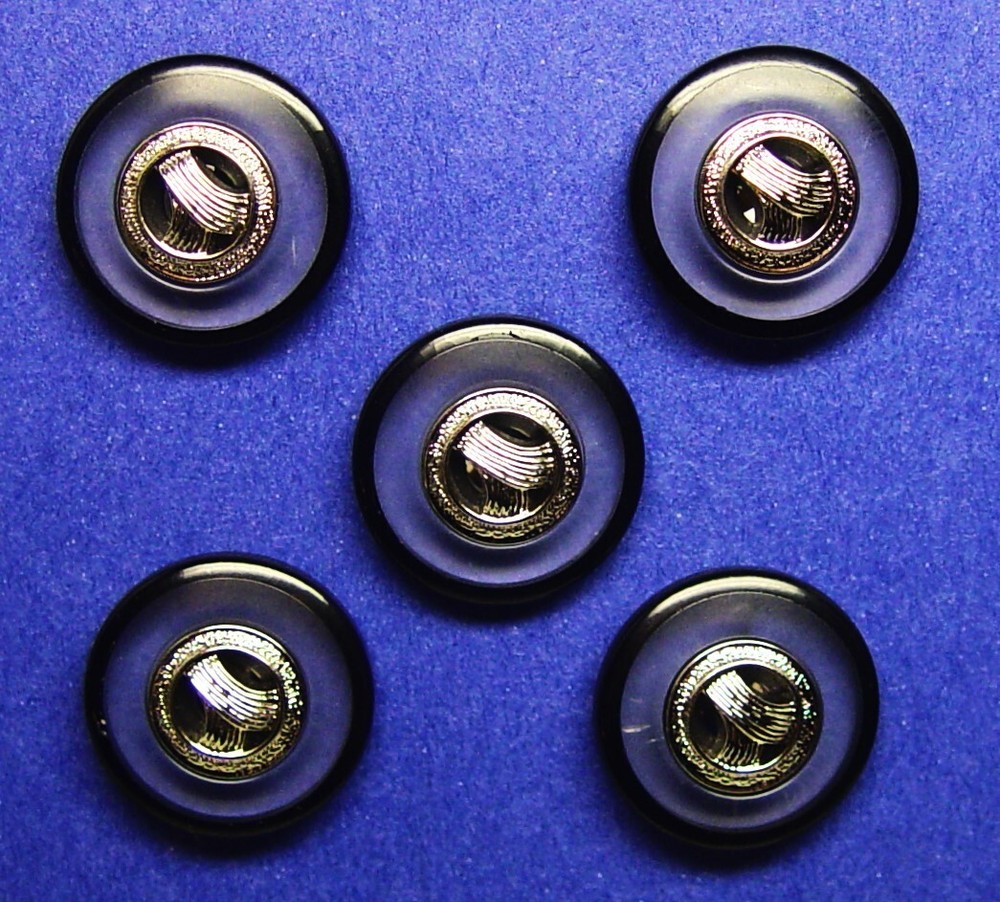 Petite Perceptions clothing replacement buttons 5 plastic see through buttons