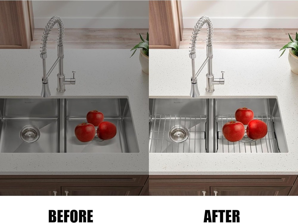 Stainless Steel Sink Protector Rack Rust-Resistant Grid for Kitchen Sink Bottom