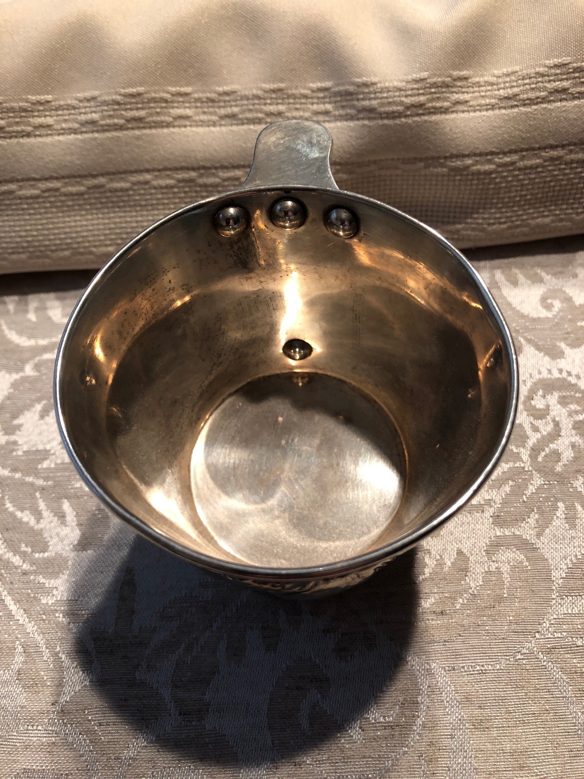 German Sterling Silver Re-creation Vaphio Cup (137 Grams or 4.85 Ounces)