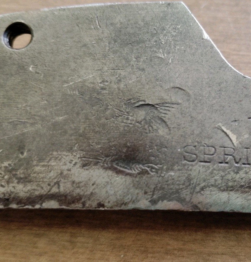 ORIGINAL US ARMY SPRINGFIELD LOCK PLATE