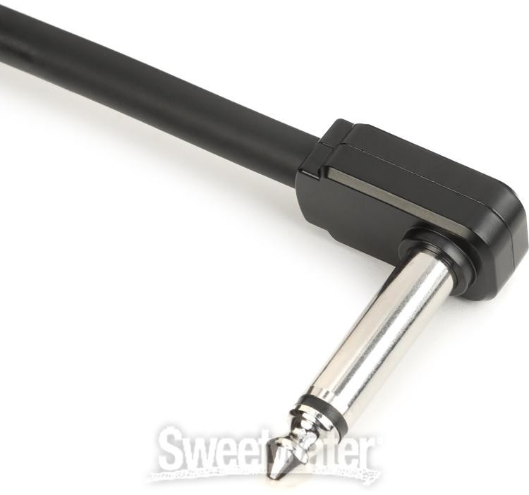 Ernie Ball Flex Patch Cable - 6 inches, Black, 3-pack