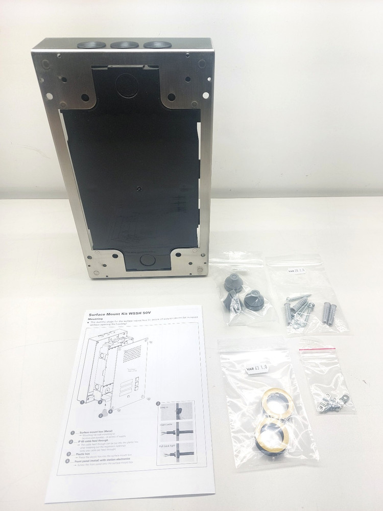 Commend Intercom Station Stainless Surface Mounting Kit WSSH 50V SS