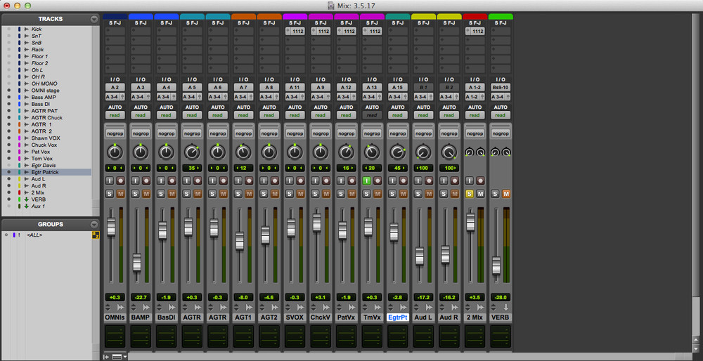 Protools 10, Apogee 192 AD & Big Ben Clock, TC Electronic Powercore 4, Mac