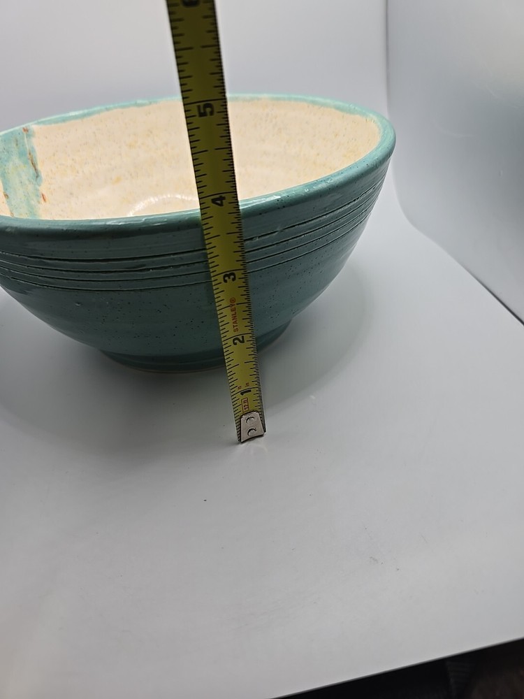 Handmade Pottery Berry Colander Strainer Stoneware Blue Gray